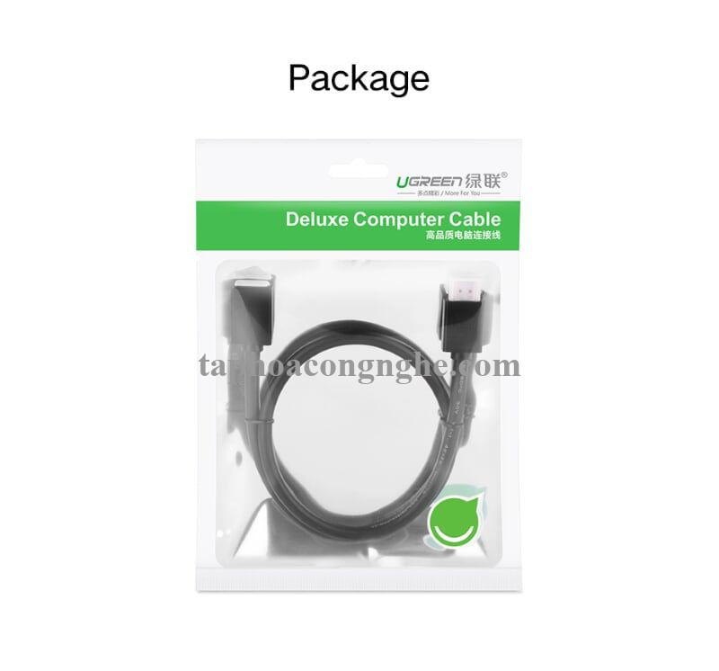 Ugreen 10145 3M màu Đen Cáp tín hiệu HDMI nối dài hỗ trợ 4K x 2K HD107 30010145